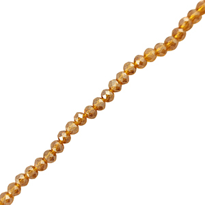 Perline sfaccettate 6x4mm rondella marrone