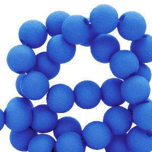 Perline in acrilico 4 mm blu reale