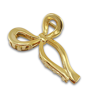 Accessori fermaglio per capelli fiocco oro