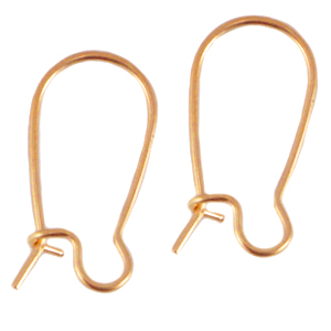 Orecchini di metallo DQ 18mm oro rosa (privo di nichel)