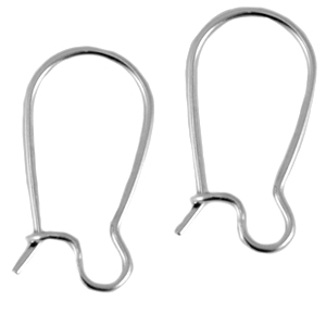 Monachelle tonde chiuse a molla di metallo DQ con decorazione argento antico (privo di nichel)