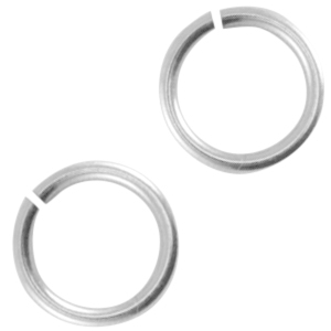 Anellino apribile di metallo DQ 5.5mm argento antico (privo di nichel)