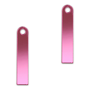 Ciondoli accattivanti barra viola magenta metallico