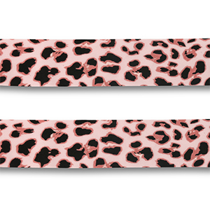Bandana leopardo rosa chiaro-rosa-nero