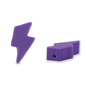 Perline di polimero fulmine viola