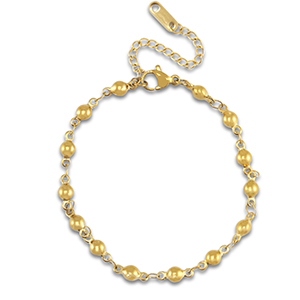 Bracciali in acciaio inossidabile tondo oro