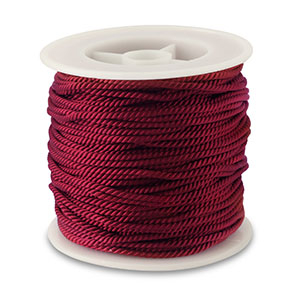 Cordoncino alla moda 2mm rosso scuro