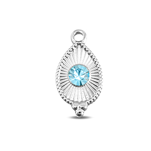 BY31&reg; Ciondoli in acciaio inossidabile goccia argento-acqua