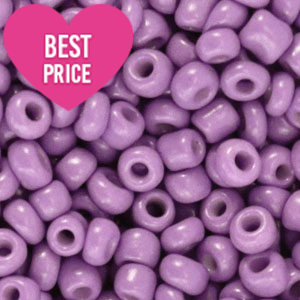 Perline di vetro rocailles 12/0 (2 mm) viola paisley