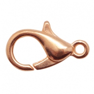 Metallo TQ in ottone chiusura moschettone 10mm oro rosa (privo di nichel)