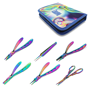 Beadsmith Chroma set di attrezzi da 6 pezzi Titanio arcobaleno
