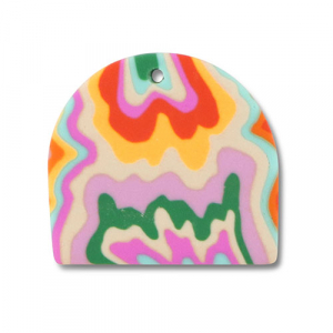 Pendenti di polimero multicolore