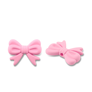 Perline in acrilico fiocco rosa