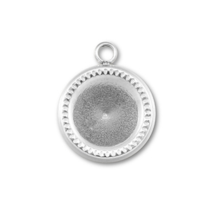BY31&reg; Ciondoli in acciaio inossidabile con castone per SS39 chaton argento