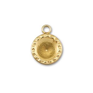 BY31&reg; Ciondoli in acciaio inossidabile con castone per SS29 chaton oro