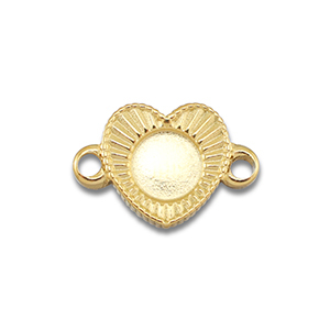 BY31&reg; Distanziatore in acciaio inossidabile con castone per SS20 fondo piatto oro