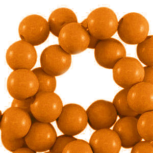 Perline in acrilico 4 mm lucido rame marrone