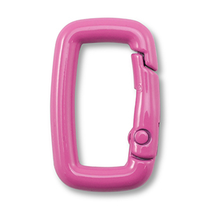 Componenti colorati bris&eacute; portachiavi rettangolo rosa magenta