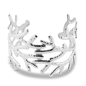 Bracciali in acciaio inossidabile bangle corallo argento