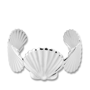 Bracciali in acciaio inossidabile bangle conchilglia argento