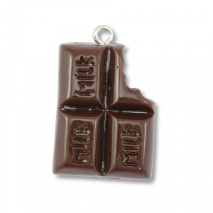 Pendenti in resina cioccolato marrone scuro