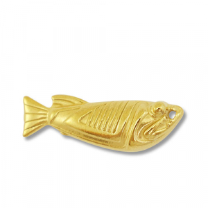 Ciondoli in acciaio inossidabile pesce oro