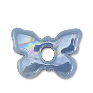 Perline di ceramica greca DQ farfalla blu