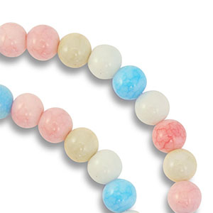 Perline di vetro 8mm multicolore