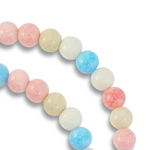 Perline di vetro 6mm multicolore