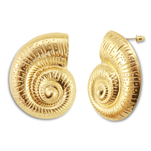 Orecchini alla moda conchiglia oro