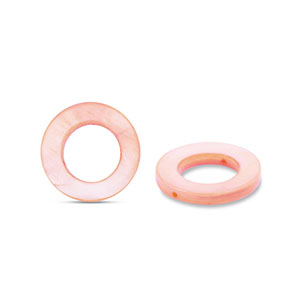 Perline di conchiglia 15mm tonda rosa