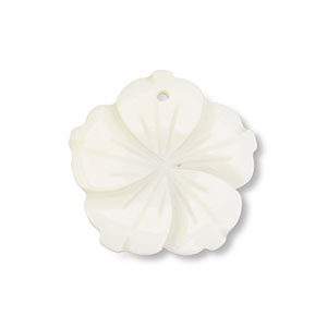 Ciondolo di conchiglia fiore bianco