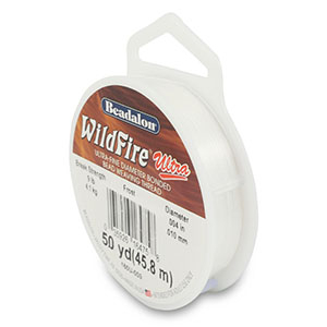 Beadalon filo infilaperle Wildfire Ultra 0.10mm bianco gelo
