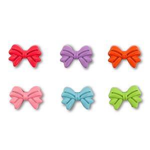 Perline di metallo smalto fiocco multicolore