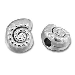 Perline in acciaio inossidabile conchiglia argento