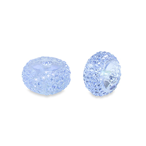 Perline in resina rondella 10mm blu