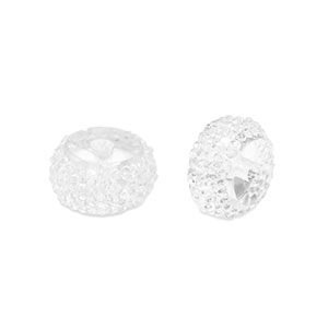 Perline in resina rondella 6mm trasparente