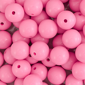 DQ Perline in acrilico 14 mm rosa