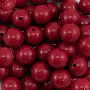 DQ Perline in acrilico 18 mm rosso vino