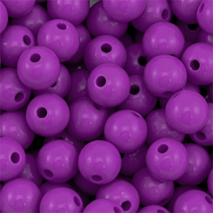 DQ Perline in acrilico 10 mm viola magenta