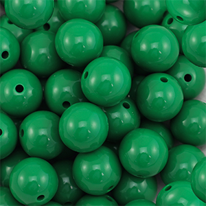 DQ Perline in acrilico 14 mm verde scuro