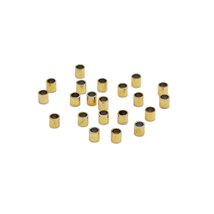 Perline in acciaio inossidabile schiaccini tubo 1.5mm oro