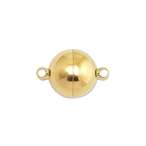 Componenti in acciaio inossidabile chiusura magnetica 6mm tonda oro