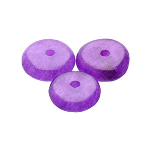Perline in pietra naturale Quarzo rondella viola