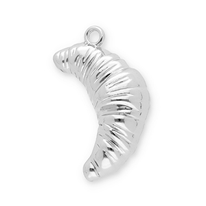 Ciondoli accattivanti croissant argento