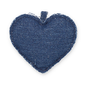 Ciondoli accattivanti cuore blu denim