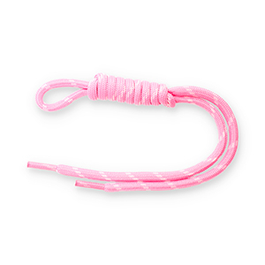 Portachiavi paracord rosa-bianco
