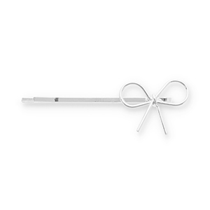 Accessori per capelli fermaglio per capelli fiocco argento