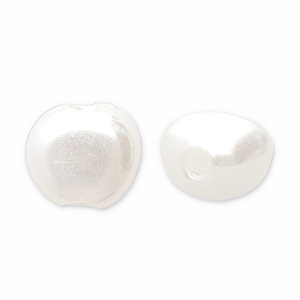 Perle d&rsquo;imitazione effetto acqua dolce nugget bianche 