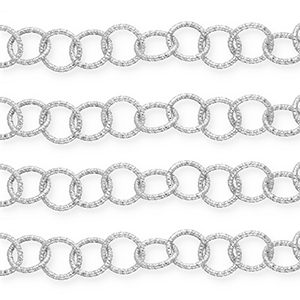 Componenti in alluminio catena argento
